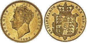 1 Sovereign 大不列颠及爱尔兰联合王国 (1801 - 1922) 金 喬治四世 (1762-1830)