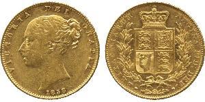 1 Sovereign 大不列颠及爱尔兰联合王国 (1801 - 1922) 金 维多利亚 (英国君主)