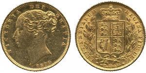 1 Sovereign 大不列颠及爱尔兰联合王国 (1801 - 1922) 金 维多利亚 (英国君主)