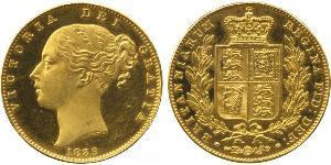 1 Sovereign 大不列颠及爱尔兰联合王国 (1801 - 1922) 金 维多利亚 (英国君主)