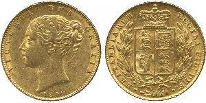 1 Sovereign 大不列颠及爱尔兰联合王国 (1801 - 1922) 金 维多利亚 (英国君主)