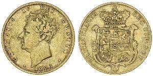 1 Sovereign 大不列颠及爱尔兰联合王国 (1801 - 1922) 金 喬治四世 (1762-1830)