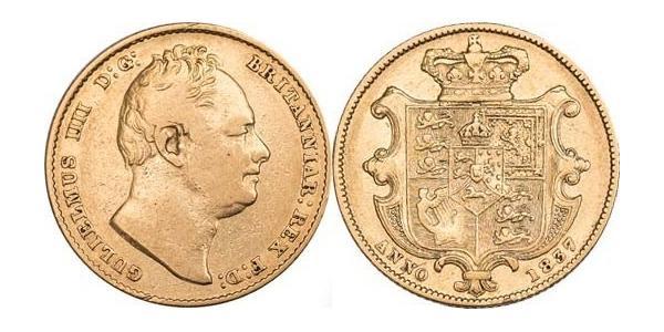 1 Sovereign 大不列颠及爱尔兰联合王国 (1801 - 1922) 金 威廉四世 (英國)