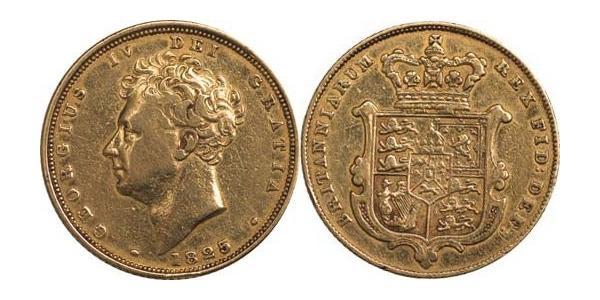 1 Sovereign 大不列颠及爱尔兰联合王国 (1801 - 1922) 金 喬治四世 (1762-1830)