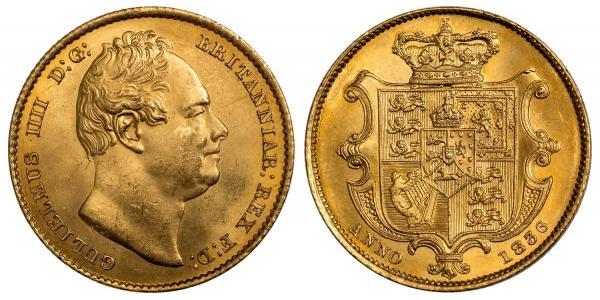 1 Sovereign 大不列颠及爱尔兰联合王国 (1801 - 1922) 金 威廉四世 (英國)