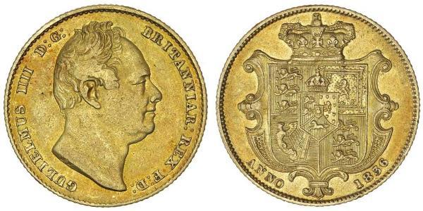 1 Sovereign 大不列颠及爱尔兰联合王国 (1801 - 1922) 金 威廉四世 (英國)