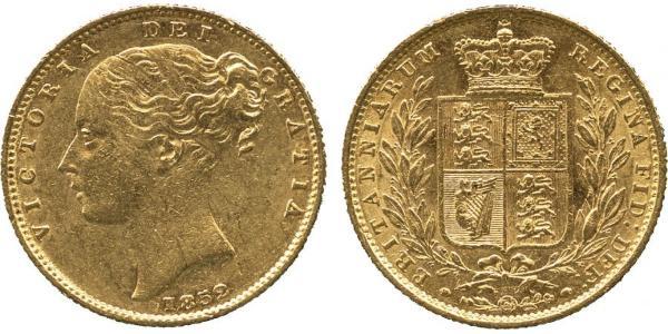 1 Sovereign 大不列颠及爱尔兰联合王国 (1801 - 1922) 金 维多利亚 (英国君主)