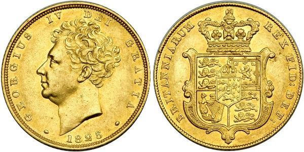 1 Sovereign 大不列颠及爱尔兰联合王国 (1801 - 1922) 金 喬治四世 (1762-1830)