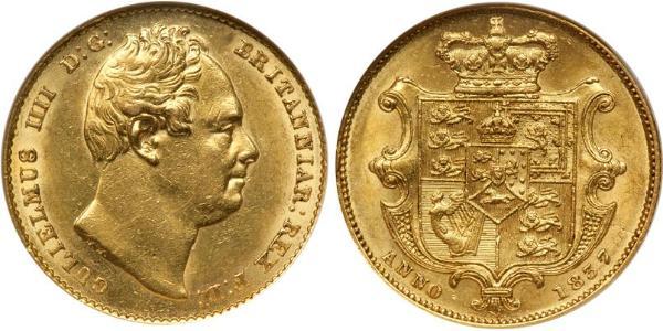 1 Sovereign 大不列颠及爱尔兰联合王国 (1801 - 1922) 金 威廉四世 (英國)
