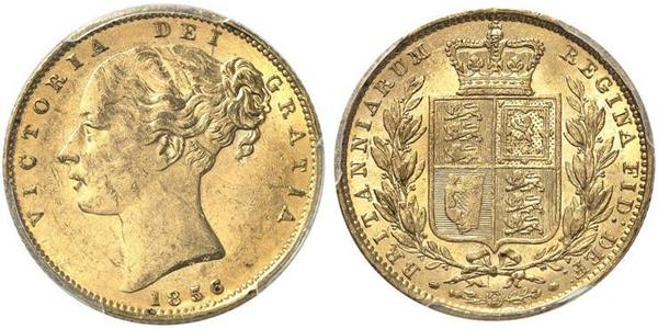1 Sovereign 大不列颠及爱尔兰联合王国 (1801 - 1922) 金 维多利亚 (英国君主)