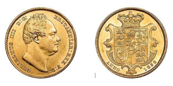 1 Sovereign 大不列颠及爱尔兰联合王国 (1801 - 1922) 金 威廉四世 (英國)
