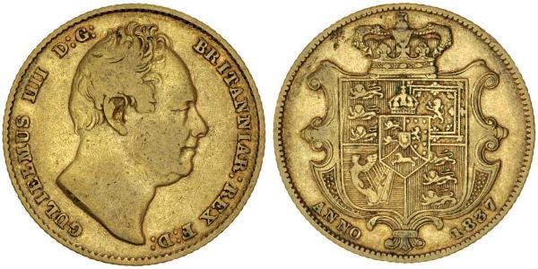 1 Sovereign 大不列颠及爱尔兰联合王国 (1801 - 1922) 金 威廉四世 (英國)