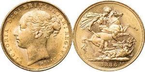 1 Sovereign 澳大利亚 金 维多利亚 (英国君主)