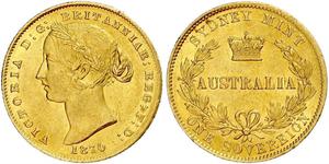 1 Sovereign 澳大利亚 金 维多利亚 (英国君主)