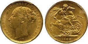 1 Sovereign 澳大利亚 金 维多利亚 (英国君主)