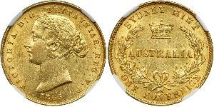 1 Sovereign 澳大利亚 金 维多利亚 (英国君主)