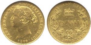 1 Sovereign 澳大利亚 金 维多利亚 (英国君主)