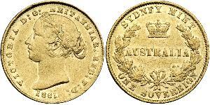 1 Sovereign 澳大利亚 金 维多利亚 (英国君主)