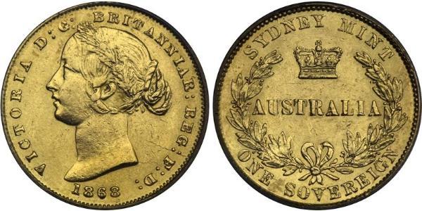 1 Sovereign 澳大利亚 金 维多利亚 (英国君主)