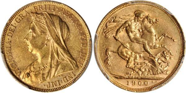 1 Sovereign 澳大利亚 金 维多利亚 (英国君主)