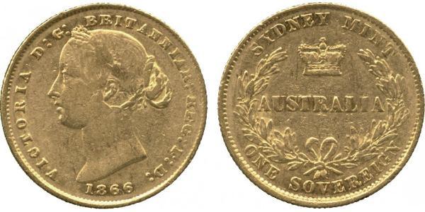1 Sovereign 澳大利亚 金 维多利亚 (英国君主)