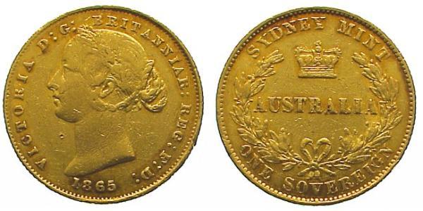 1 Sovereign 澳大利亚 金 维多利亚 (英国君主)