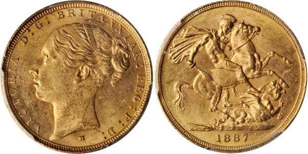 1 Sovereign 澳大利亚 金 维多利亚 (英国君主)
