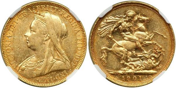 1 Sovereign 澳大利亚 金 维多利亚 (英国君主)