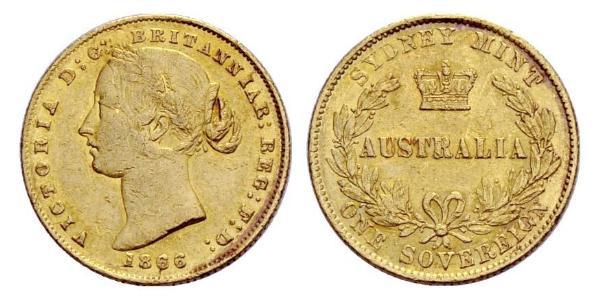 1 Sovereign 澳大利亚 金 维多利亚 (英国君主)