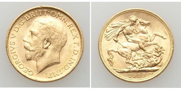 1 Sovereign 澳大利亚 金 乔治五世  (1865-1936)