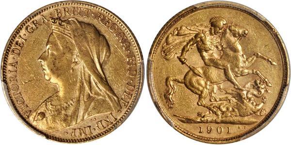 1 Sovereign 澳大利亚 金 维多利亚 (英国君主)