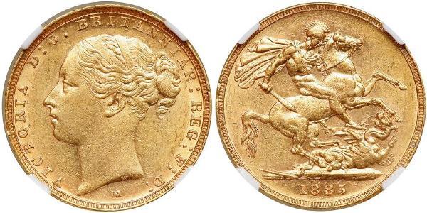 1 Sovereign 澳大利亚 金 维多利亚 (英国君主)