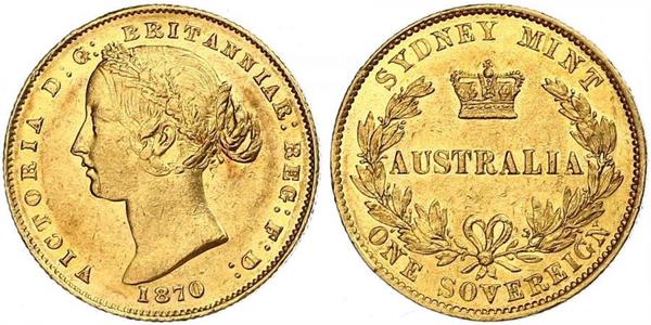 1 Sovereign 澳大利亚 金 维多利亚 (英国君主)
