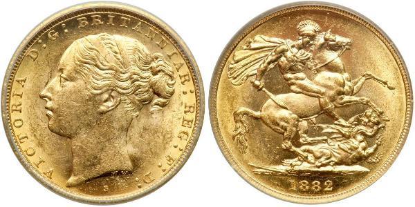 1 Sovereign 澳大利亚 金 维多利亚 (英国君主)