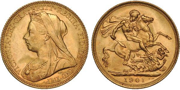 1 Sovereign 澳大利亚 金 维多利亚 (英国君主)