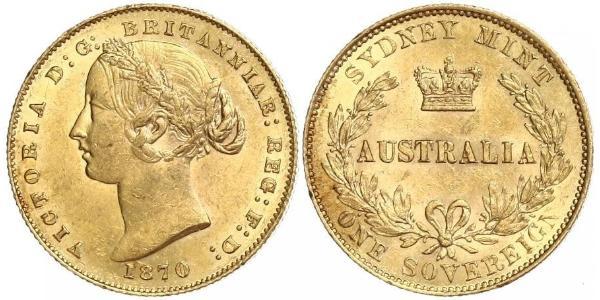 1 Sovereign 澳大利亚 金 维多利亚 (英国君主)
