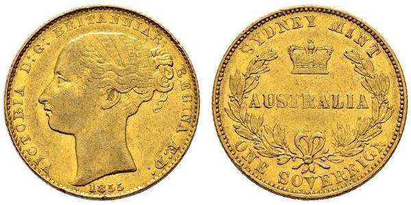 1 Sovereign 澳大利亚 金 维多利亚 (英国君主)