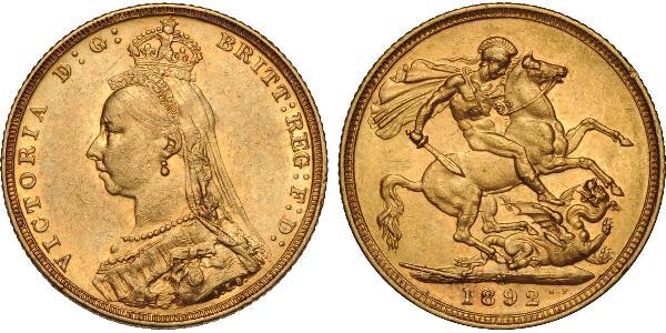 1 Sovereign 澳大利亚 金 维多利亚 (英国君主)