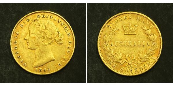 1 Sovereign 澳大利亚 金 维多利亚 (英国君主)