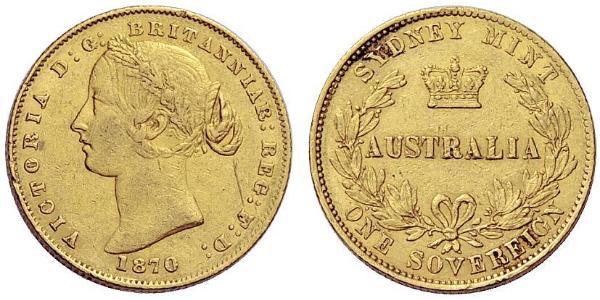 1 Sovereign 澳大利亚 金 维多利亚 (英国君主)
