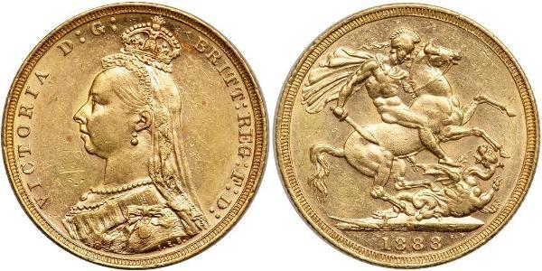 1 Sovereign 澳大利亚 金 维多利亚 (英国君主)