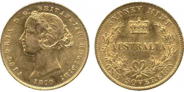 1 Sovereign 澳大利亚 金 维多利亚 (英国君主)