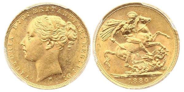 1 Sovereign 澳大利亚 金 维多利亚 (英国君主)