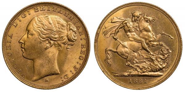 1 Sovereign 澳大利亚 金 维多利亚 (英国君主)