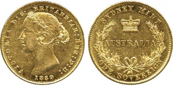 1 Sovereign 澳大利亚 金 维多利亚 (英国君主)