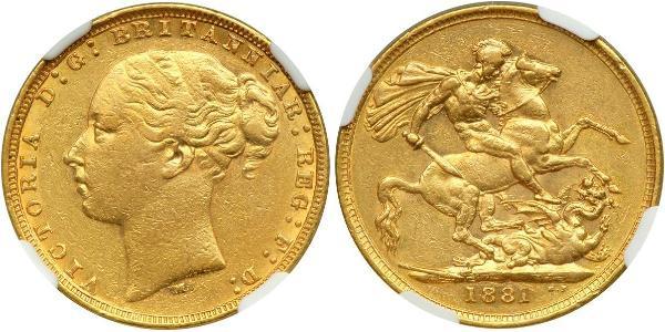 1 Sovereign 澳大利亚 金 维多利亚 (英国君主)