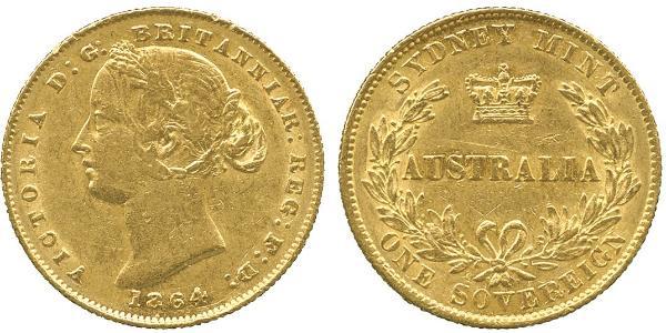 1 Sovereign 澳大利亚 金 维多利亚 (英国君主)