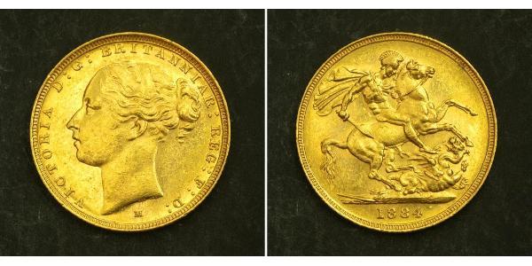 1 Sovereign 澳大利亚 金 维多利亚 (英国君主)