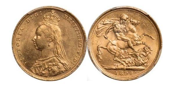 1 Sovereign 澳大利亚 金 维多利亚 (英国君主)