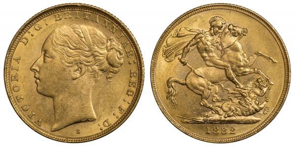 1 Sovereign 澳大利亚 金 维多利亚 (英国君主)